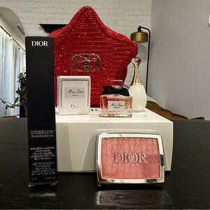 Dior Makeup and Fragrance Collection with Sparkling Red Pouch